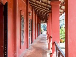Corridor of The Red Building near Chatrium Golf Resort