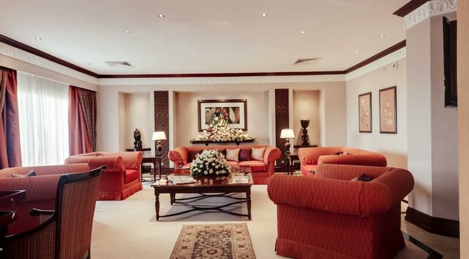 Interior of Royal Suite living area at Kampala Serena Hotel