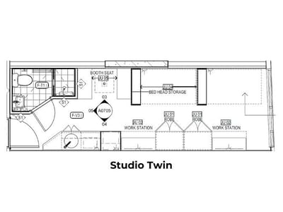 UniLodge Toowong - Studio Twin