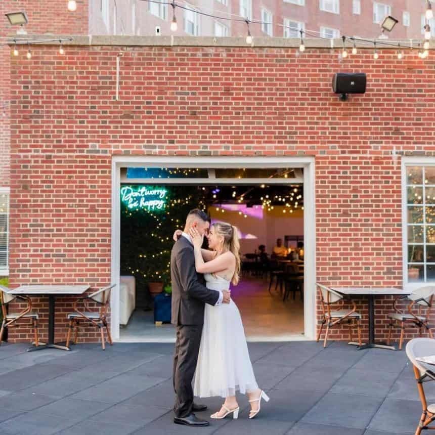 engagement photos at the berkeley backyard