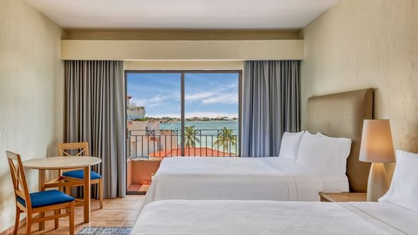 2 Double beds in Deluxe Villa at Fiesta Americana