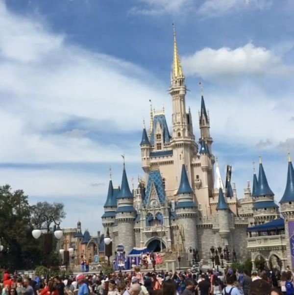 People in Magic Kingdom near Lake Buena Vista Resort Village & Spa