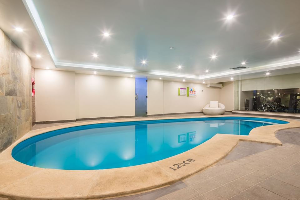Indoor swimming pool at Mena Hotel Riyadh