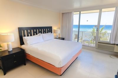 Interior of a room with a balcony at Holiday Inn Montego Bay