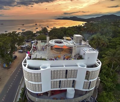 View of the Hotel Rooftop area at El Blok Hotel