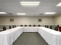 Interior & decor of a Meeting room with a U-shaped table at Harrison Lake Hotel