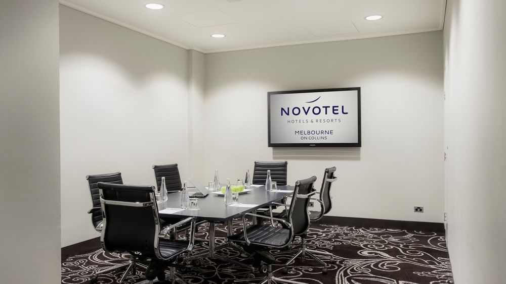 Interior of Swanston Boardroom at Novotel Melbourne on Collins 