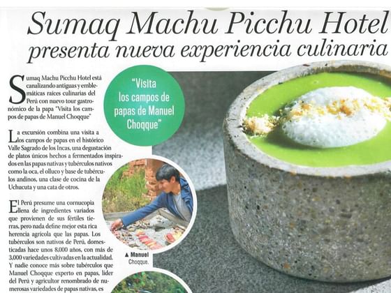 Article published on TTuristampa about Hotel Sumaq
