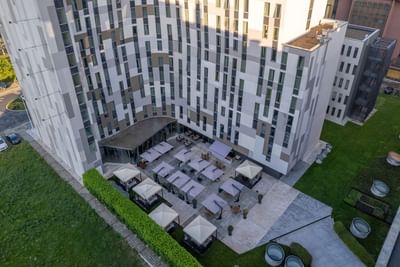 Garden at Zijin Hotel Belgrade