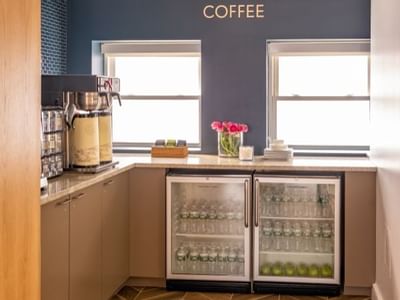 coffee area in hotel room