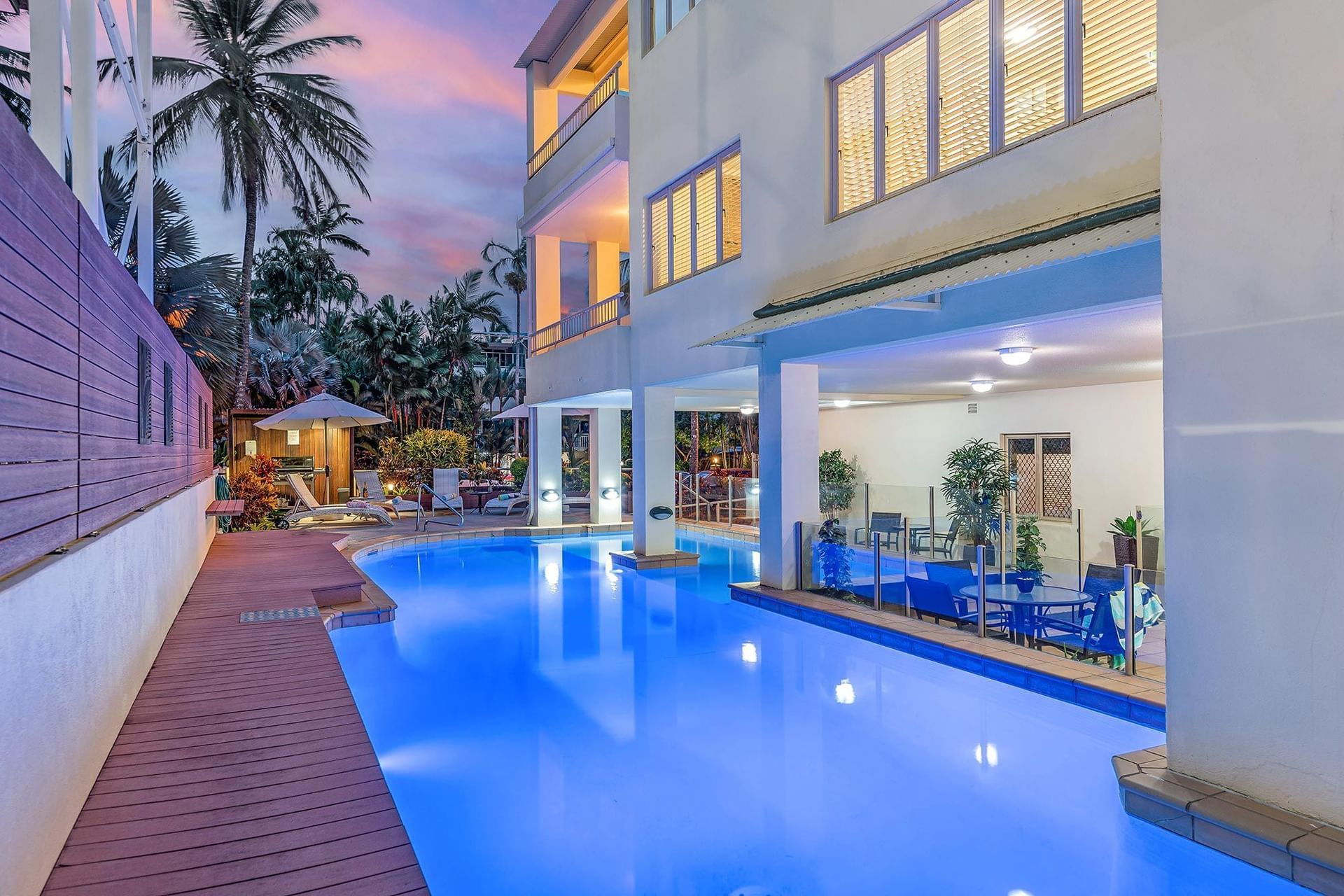 Outdoor pool area at Silkari Reflections Of Port Douglas