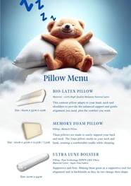 PILLOW MENU Sunway Velocity Hotel