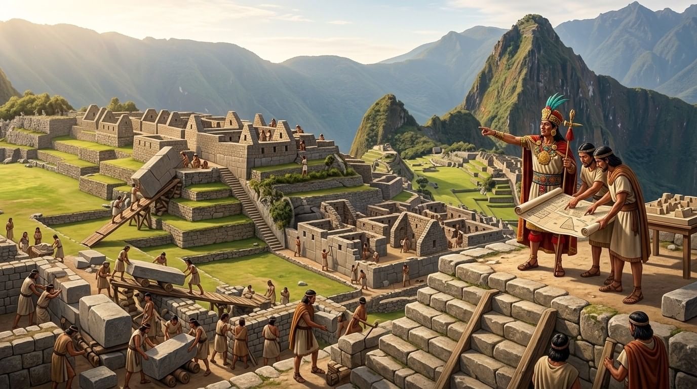 quien construyo machu picchu