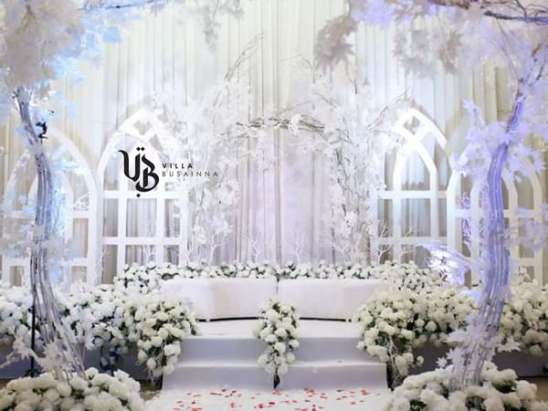 Flower decoration in Banquet stage at Hotel Maya Kuala Lumpur