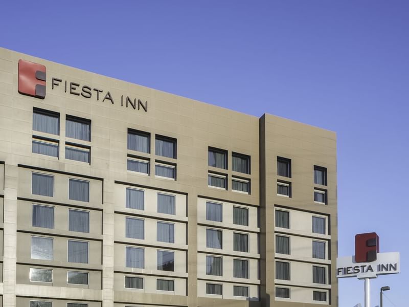 Exterior view of Fiesta Inn Monterrey Valle with wall sign