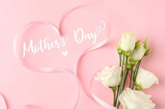Mother's Day Heart and White Roses