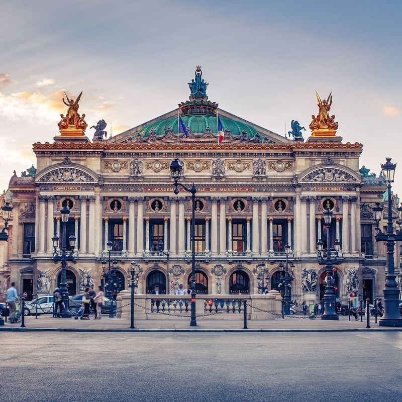 Exterior of Palais Garnier near Warwick Paris Champs Elysées