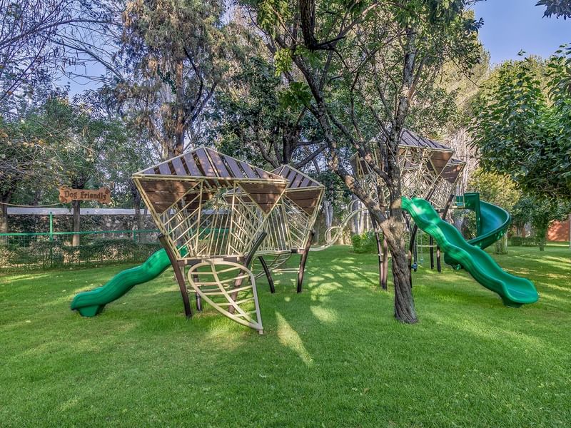 Children's outdoor playing area at FA Hotels & Resorts