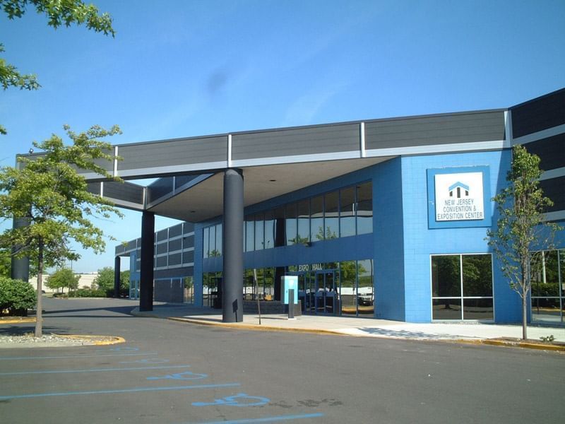 Exterior view of New Jersey Convention and Exposition Center near Garden Executive Hotel