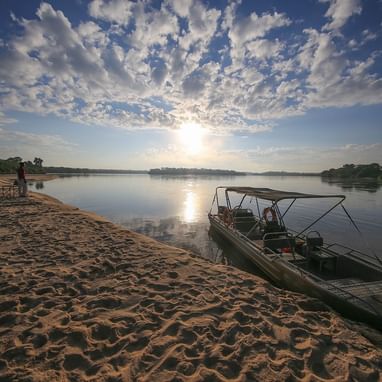 A Rufiji River boat experience near Serena Mivumo River Lodge