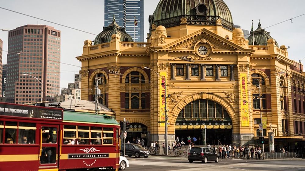 Flinders Street Station near Mercure Welcome Melbourne