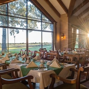 The Dining area in Rhino Room at Sweetwaters Serena Camp
