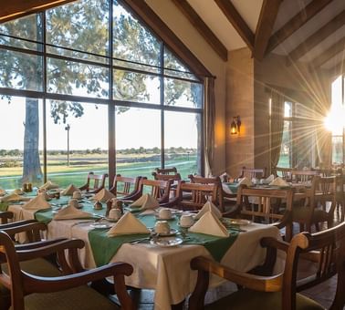 The Dining area in Rhino Room at Sweetwaters Serena Camp