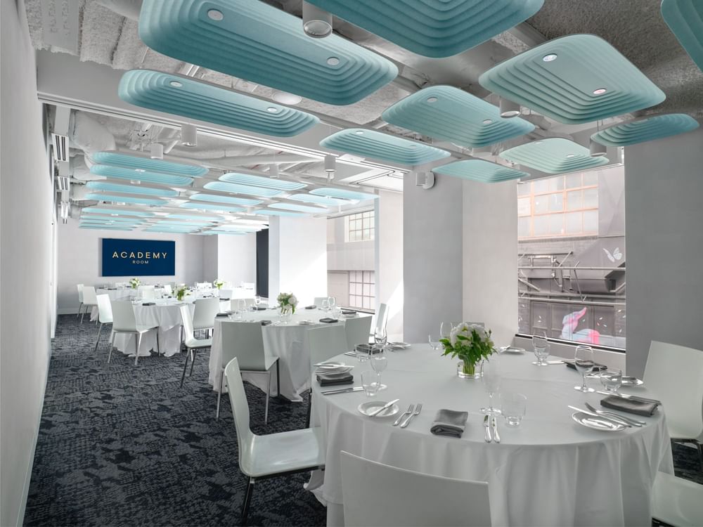 Table and Chair Set Up at Mercure Welcome Melbourne 