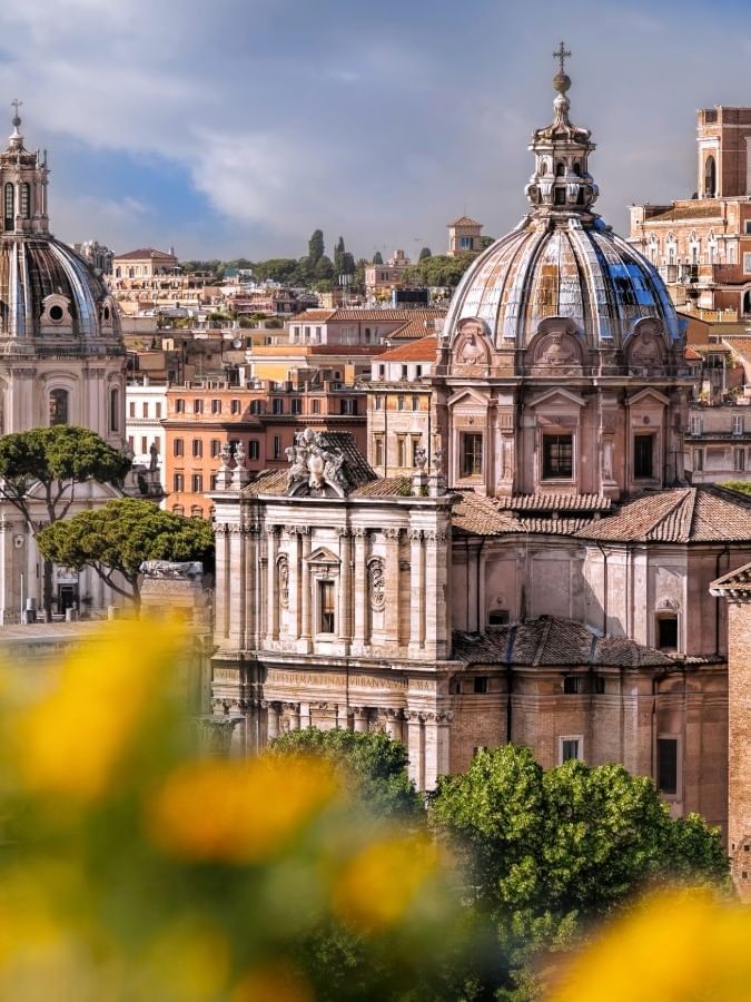 View of Rome in Spring, Italy