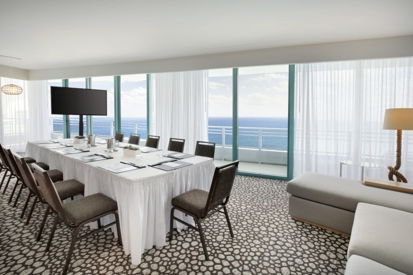 Meeting Room arranged with a Sea View at The Diplomat Resort