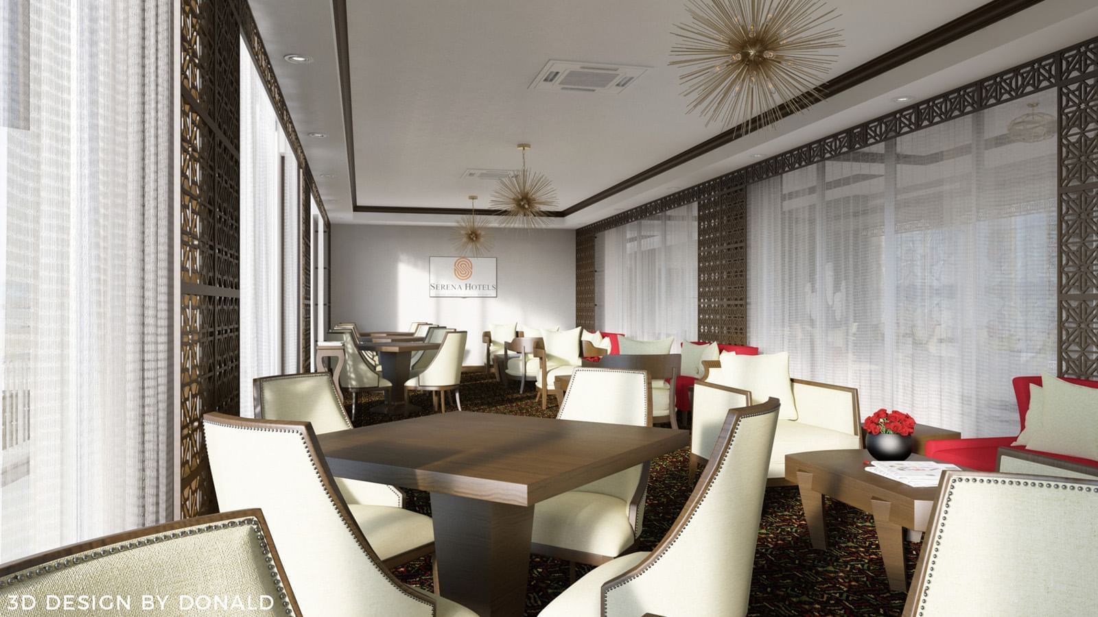 The Mont goma ballroom for events at Goma Serena Hotel