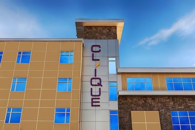 Exterior low-angle view at Hotel Clique Calgary Airport
