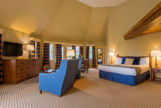 Interior of the living space of the  Suite at Wolfeboro Inn