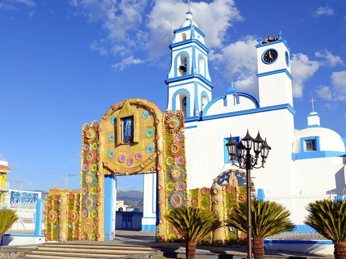 Exterior of Orizaba church near Grand Fiesta Americana