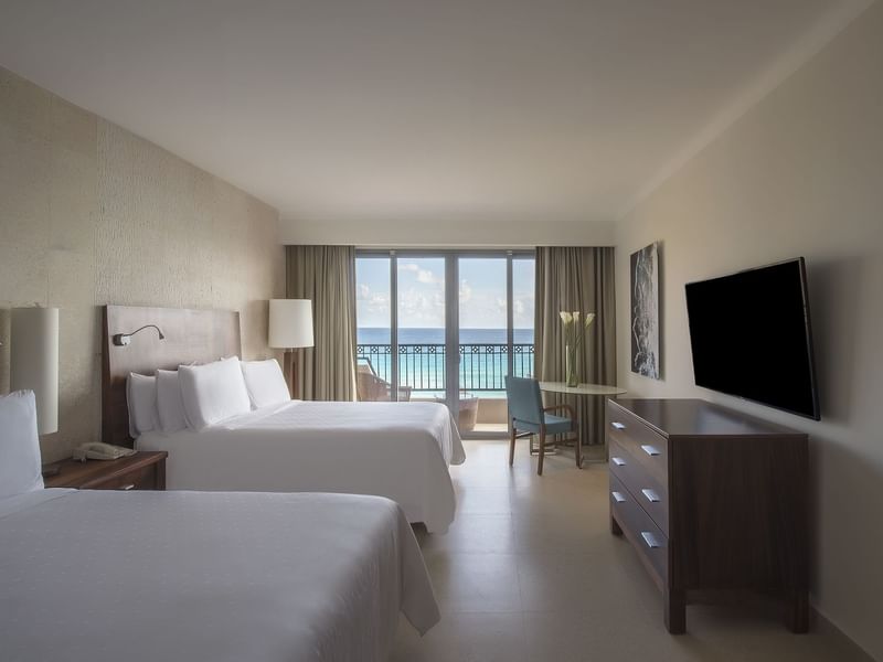 Double Beds in Premium Ocean Front Room at FA Hotels