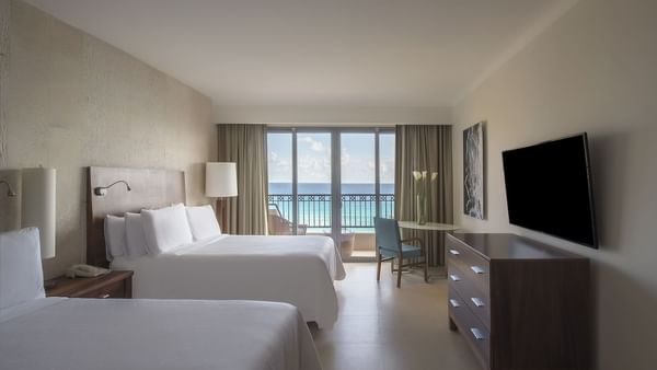 Double Beds in Premium Ocean Front Room at FA Hotels