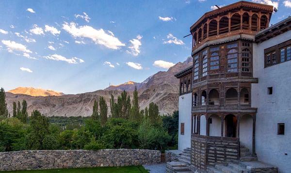 An exterior view of the hotel at Serena Khaplu Palace