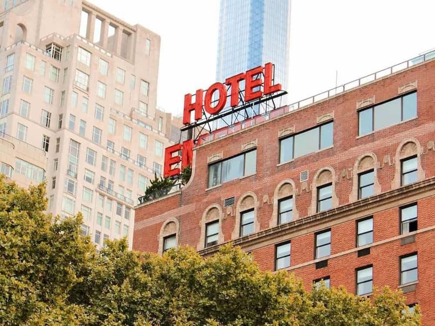 vintage rooftop sign empire hotel nyc