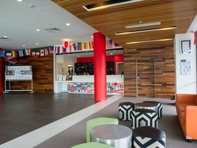 UniLodge @ ANU – Lena Karmel Lodge_Reception Lobby