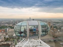 View of a pop of the London Eye near St. Giles Hotel