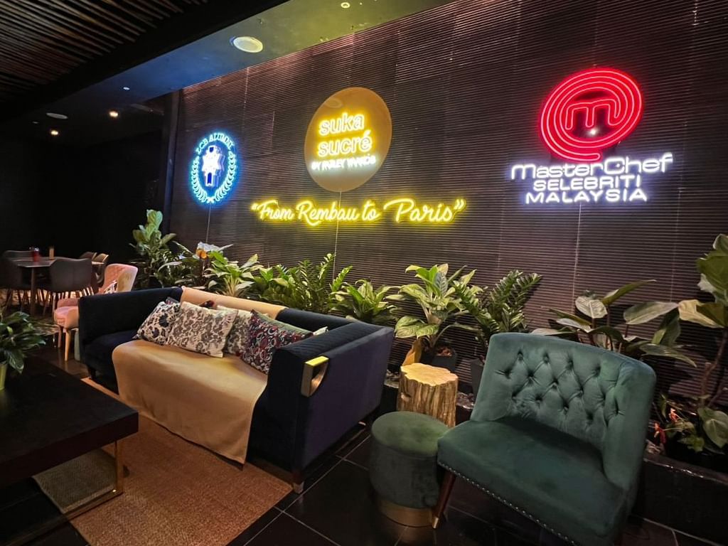 Lounge area of Suka Sucre restaurant at Hotel Maya Kuala Lumpur City Centre