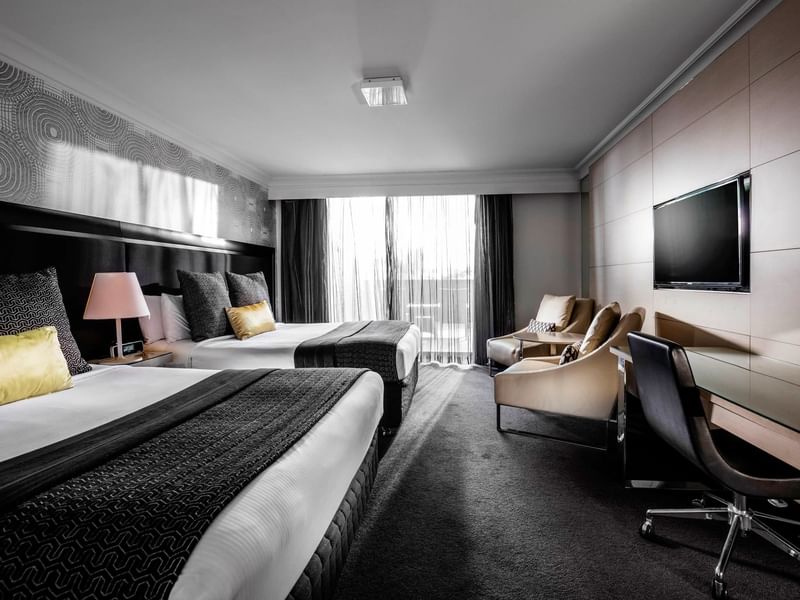 Deluxe Twin Balcony room at Pullman Brisbane King George Square