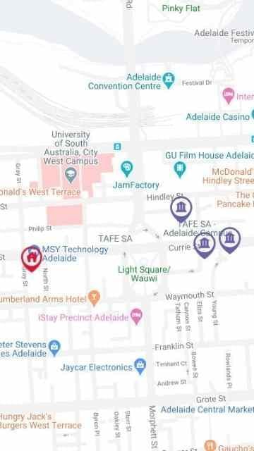 Student Living - City West Map