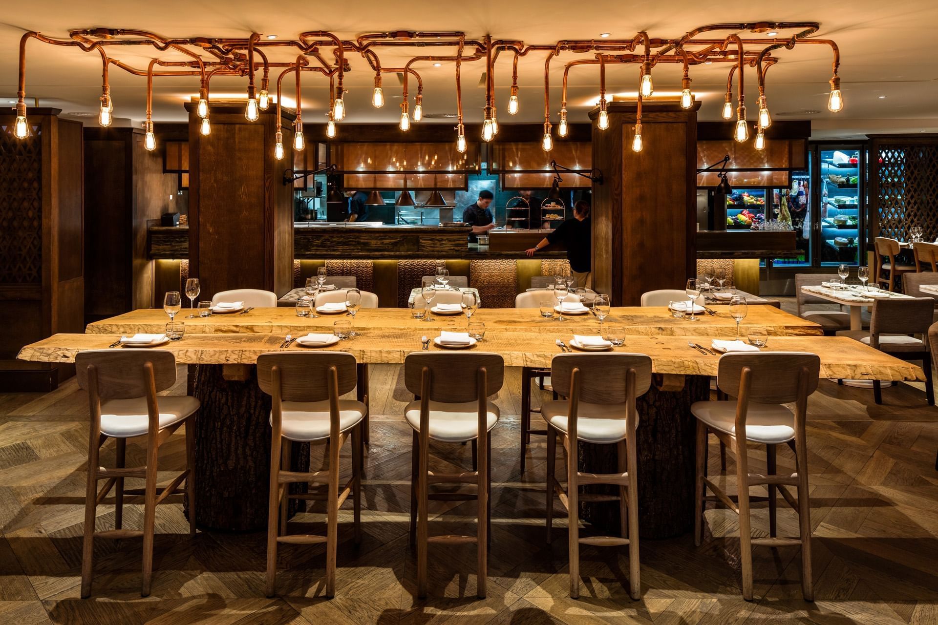 Interior of May Fair Kitchen at The May Fair Hotel London