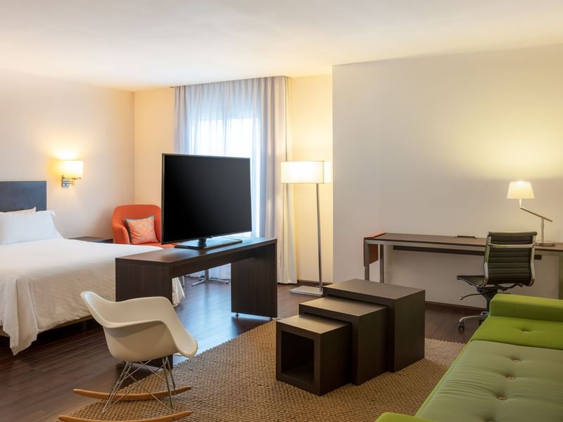 Interior of Junior Suite with living space at Fiesta Inn
