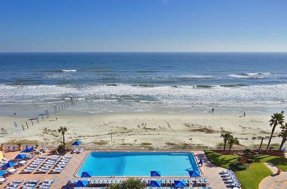 outdoor pool near beach
