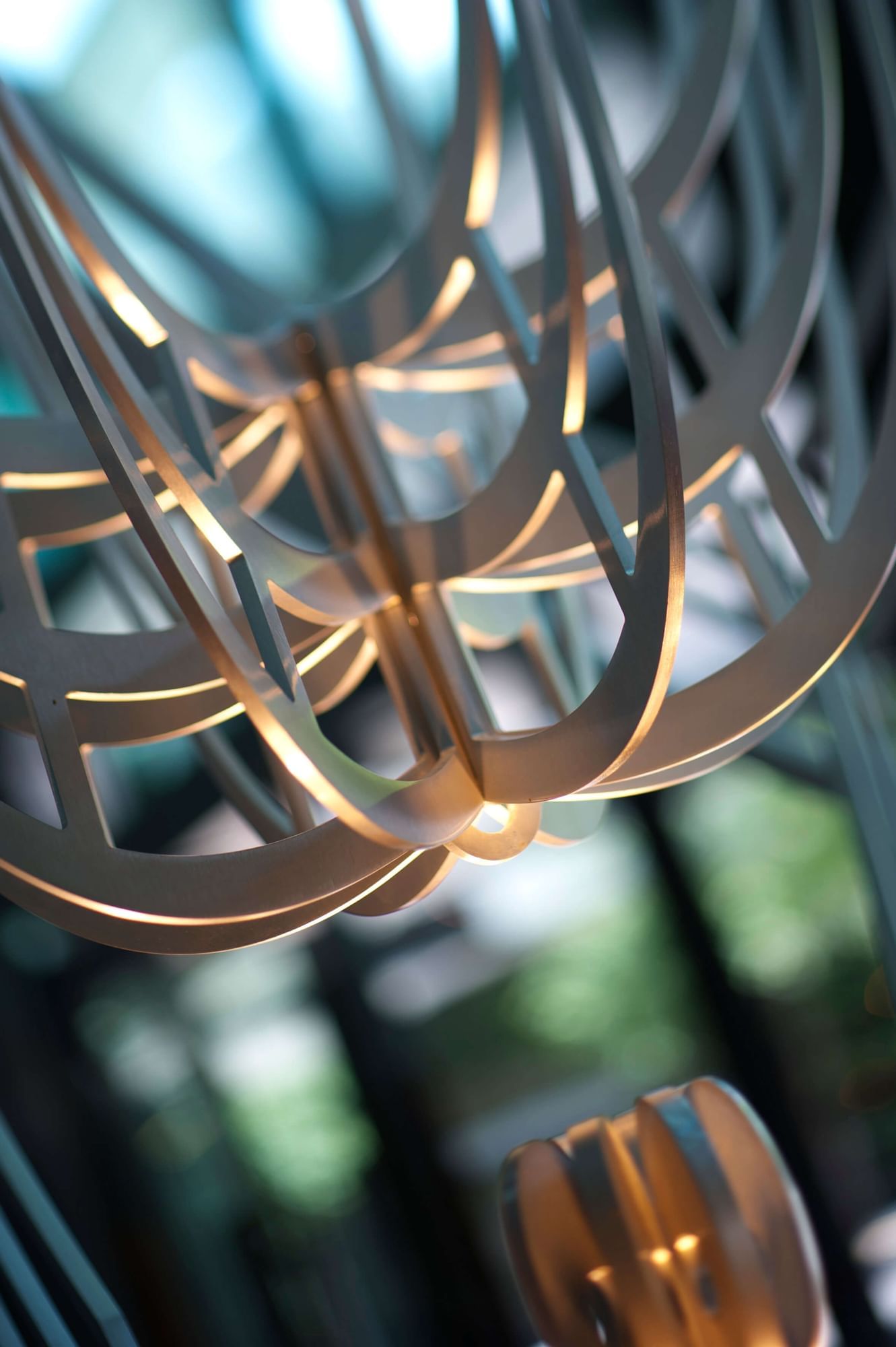 Close-up of a gold décor in a room at Crown Metropol Melbourne