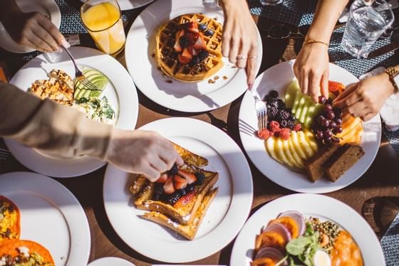 Breakfast served in restaurants at Hotel Angeleno