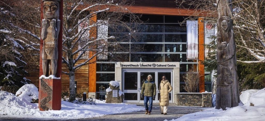 Squamish Lil’wat Cultural Centre in winter