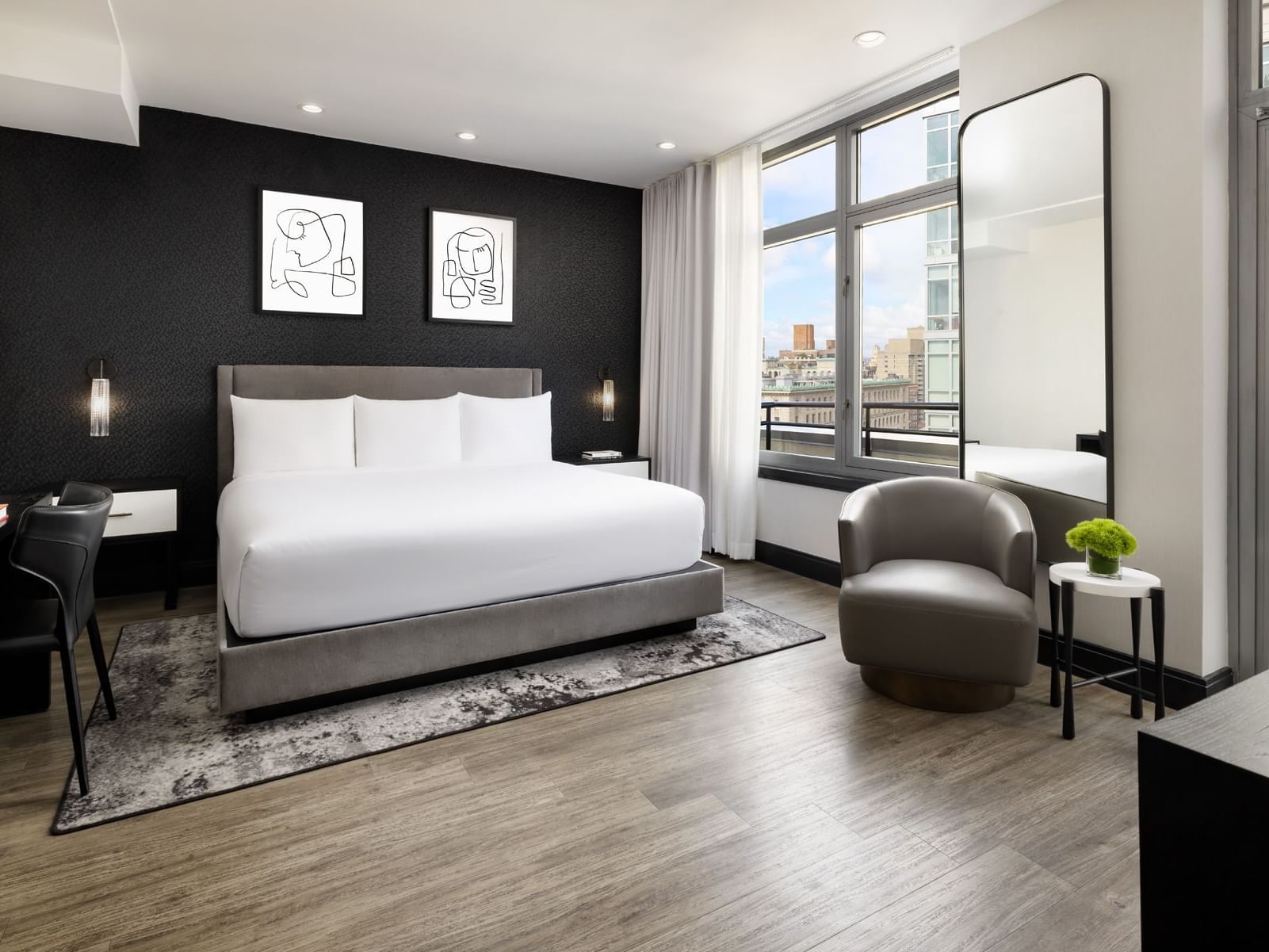 Luxury Studio with Outdoor Seating at ArtHouse Hotel NYC.